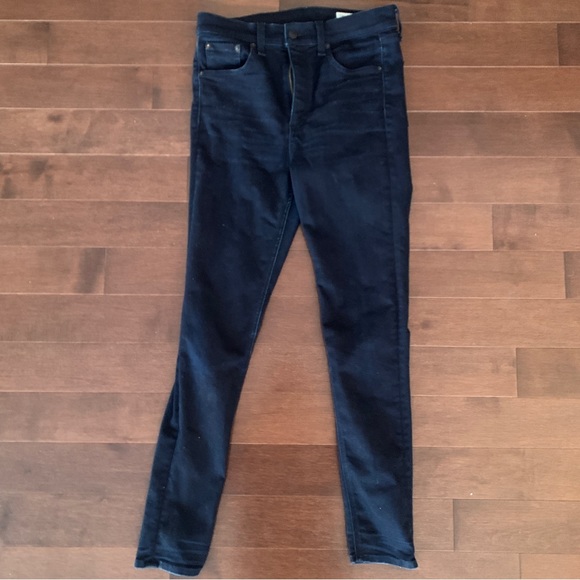 RAG & BONE/JEAN Size 27 High Waist Ankle Skinny Jeans Twilight Dark Even Wash - Picture 4 of 8
